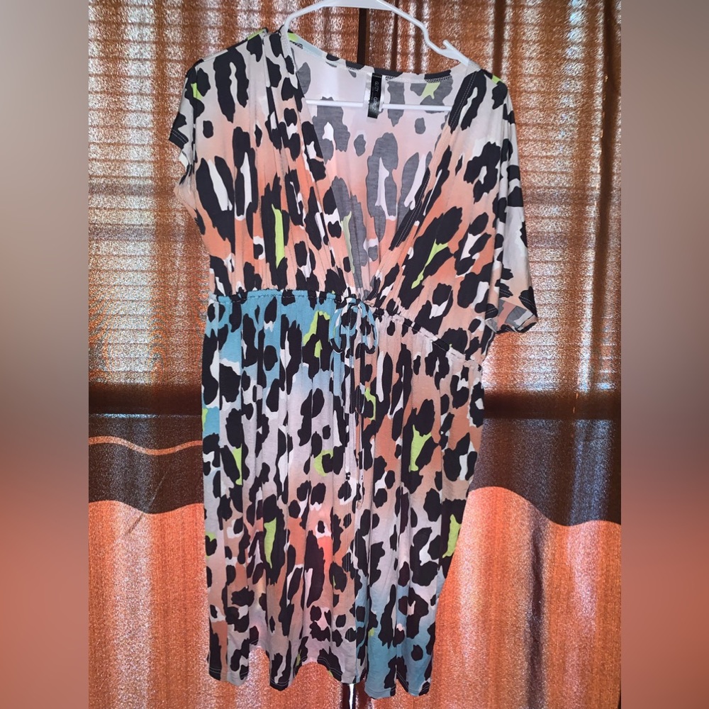 Glitzy Girlz Boutique Kimono Animal Print